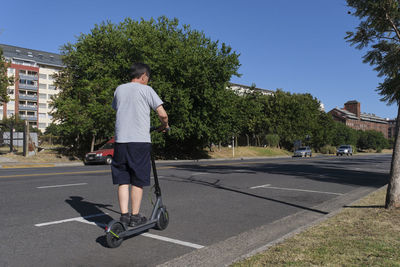 Full length of man standing on street