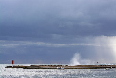 Panoramic view of sea against sky