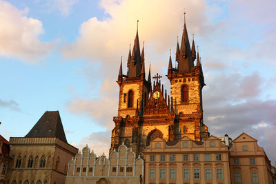 Low angle view of cathedral against sky