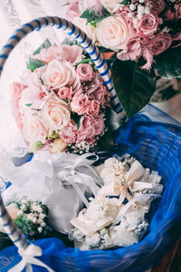 Close-up of rose bouquet