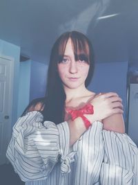 Portrait of young woman