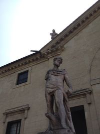 Low angle view of statue