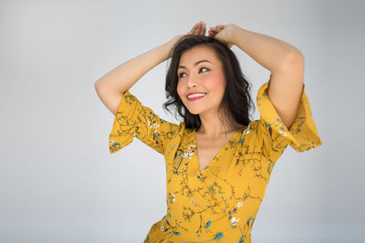 Portrait of a smiling young woman