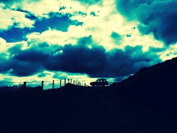 Low angle view of cloudy sky