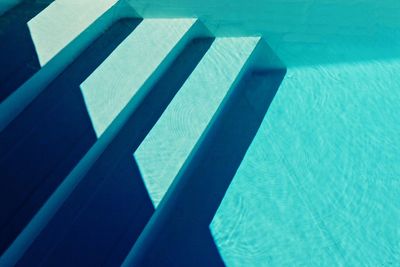 High angle view of swimming pool