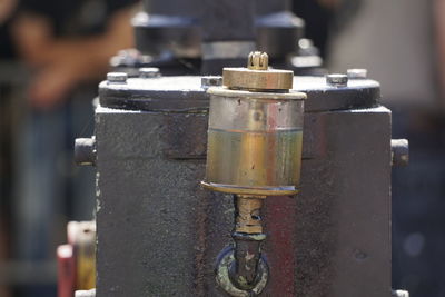 Close-up of machine part