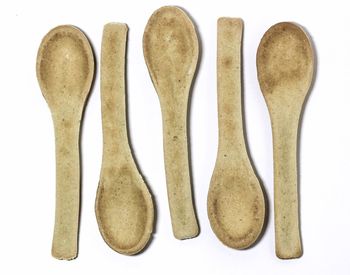Close-up of objects against white background