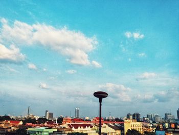 Low angle view of buildings against sky