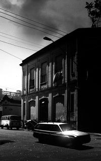 City street against sky