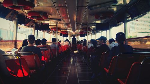 People sitting in bus