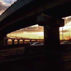 Clouds in sky at sunset