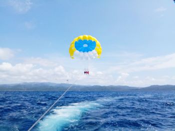 Parasailing in boracay, philippines