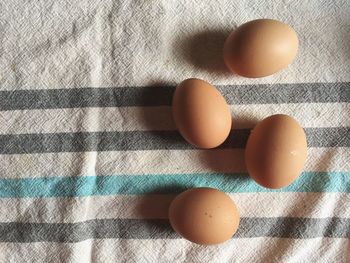 Close-up of breakfast on table