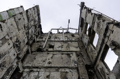 Low angle view of old building