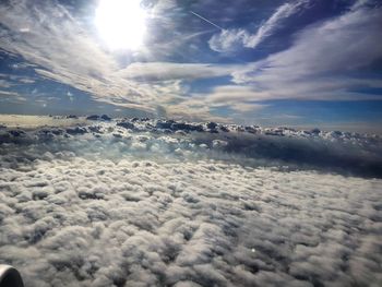 Aerial view of cloudscape against sky