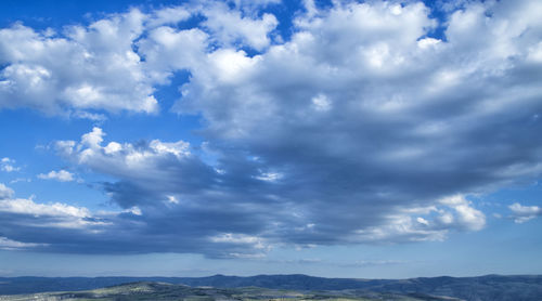 Low angle view of cloudy sky