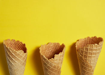 Close-up of ice cream against white background