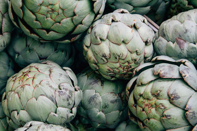 Full frame shot of artichokes