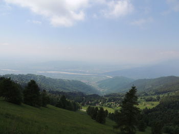 Scenic view of landscape against sky