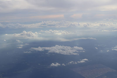 Aerial view of cloudscape