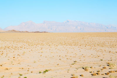 Scenic view of desert against sky