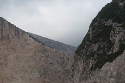 Scenic view of rocky mountains against sky