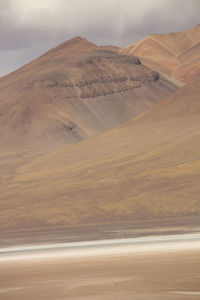 Scenic view of desert against sky