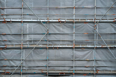 Low angle view of building under construction