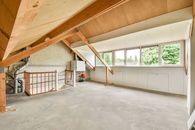 Interior of abandoned building