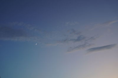 Low angle view of vapor trail in sky