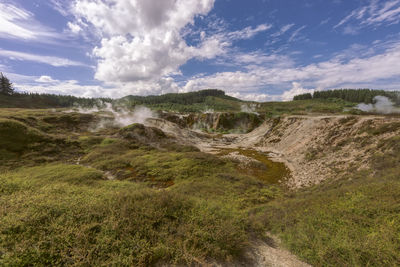 Scenic view of landscape against sky