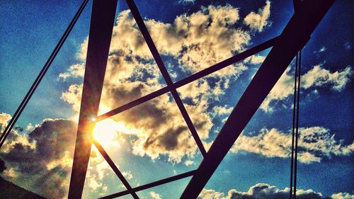 Low angle view of cloudy sky