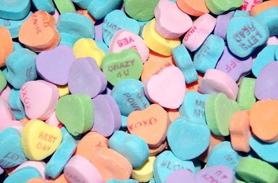 Full frame shot of multi colored candies