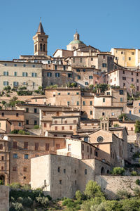 View of trevi umbria, italy, august 3 2021