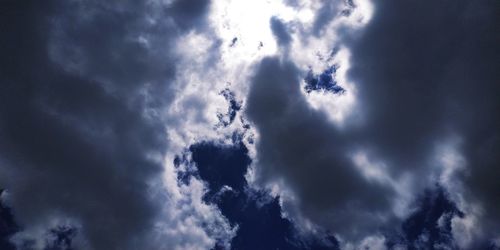 Low angle view of storm clouds in sky