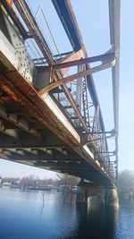 View of suspension bridge