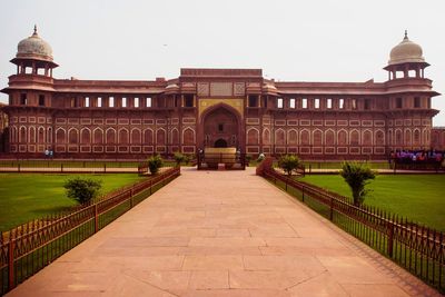 View of historic building against clear sky