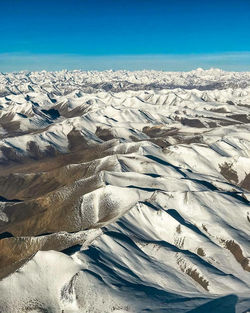 Aerial view of dramatic landscape