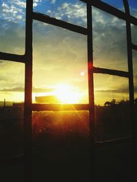 Sun shining through clouds