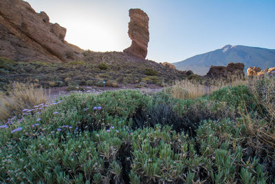 View of rock formations