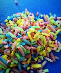Close-up of multi colored candies