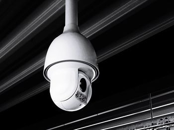 Low angle view of illuminated light bulb