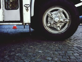 Train in parking lot