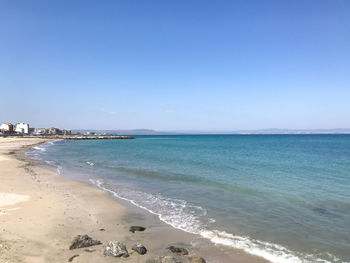 Beautiful view to the sea in pomorie, bulgaria.