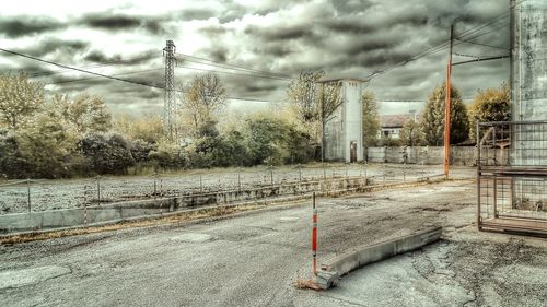 View of cloudy sky over sea