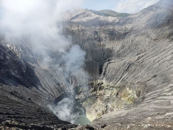 Mount bromo crater