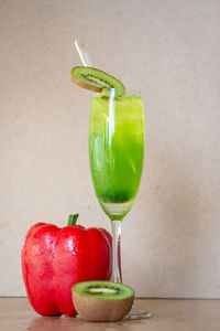 Close-up of apple on table