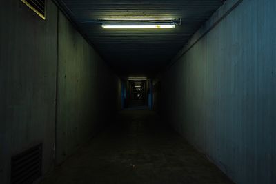 Small and dark tunnel 