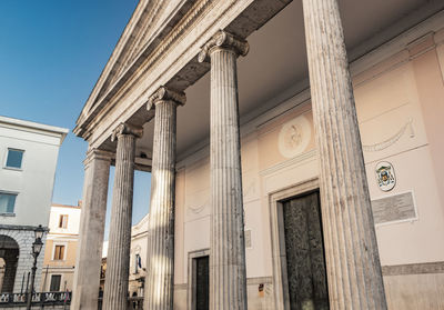 Low angle view of historic building against sky