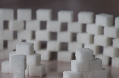 Close-up of cupcakes on table